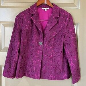 CAbi Frolic Lace Jacket Blazer Size 4
